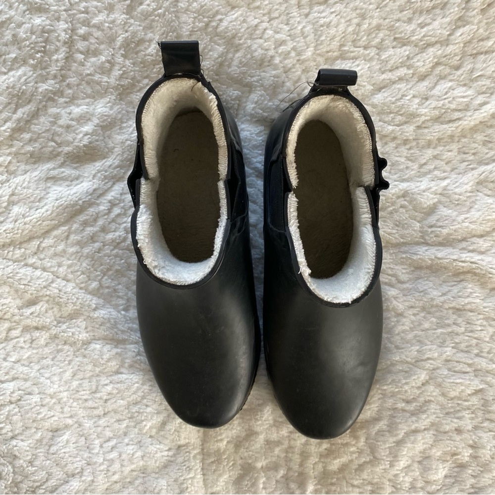 J. Crew Factory Chelsea Rain Boots with Shearling Lining - Picture 4 of 4